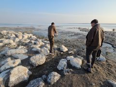 Arin Gölü’nü besleyen su kaynakları kuraklıkla gün yüzüne çıktı